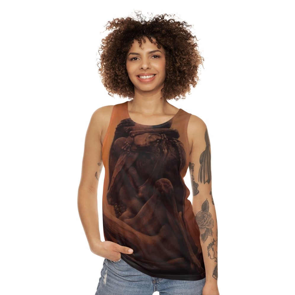 The Lovers by Zdzislaw Beksinski Surreal Tank Top - women