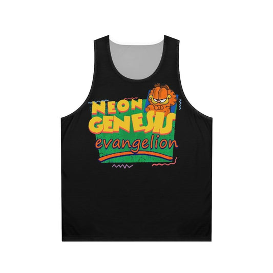 Neon Genesis Evangelion x Garfield Unisex Tank Top