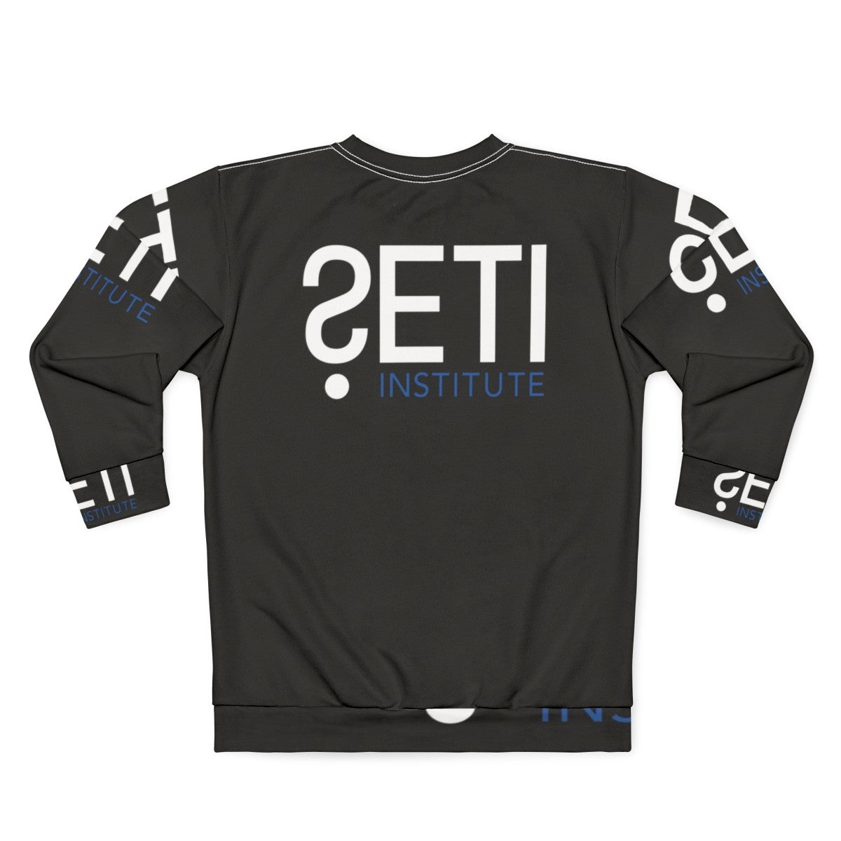 SETI Institute Sweatshirt featuring the SETI logo and space-themed graphics - Back