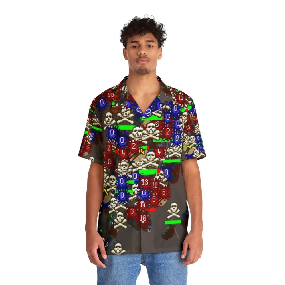 Clan Wars Hawaiian Shirt for Oldschool Runescape Fans - People Front