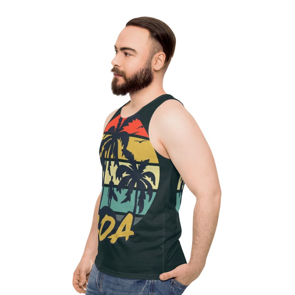 Vintage Goa Holiday Unisex Tank Top - men side