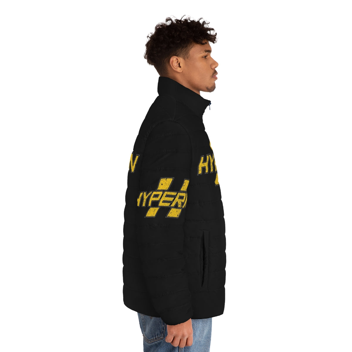 Hyperion Sci-Fi Puffer Jacket for Gamers - men side right