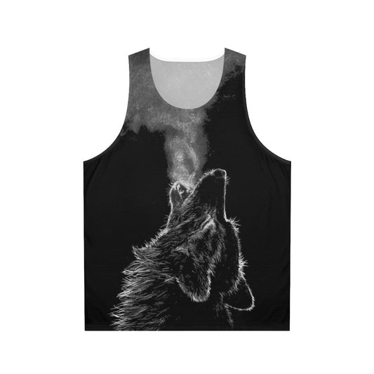 Unisex Wolf Print Tank Top