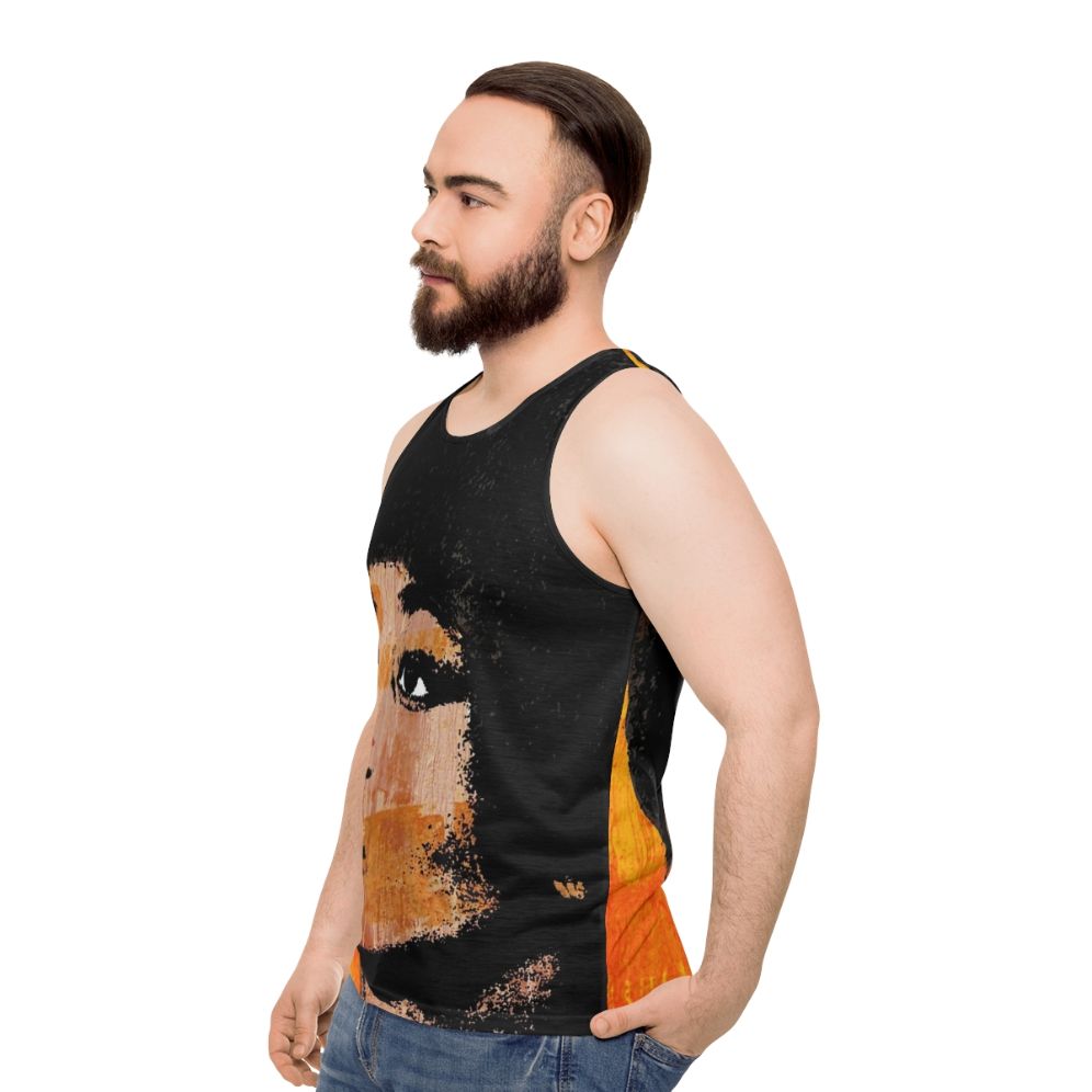 Angela Davis Unisex Tank Top - men side