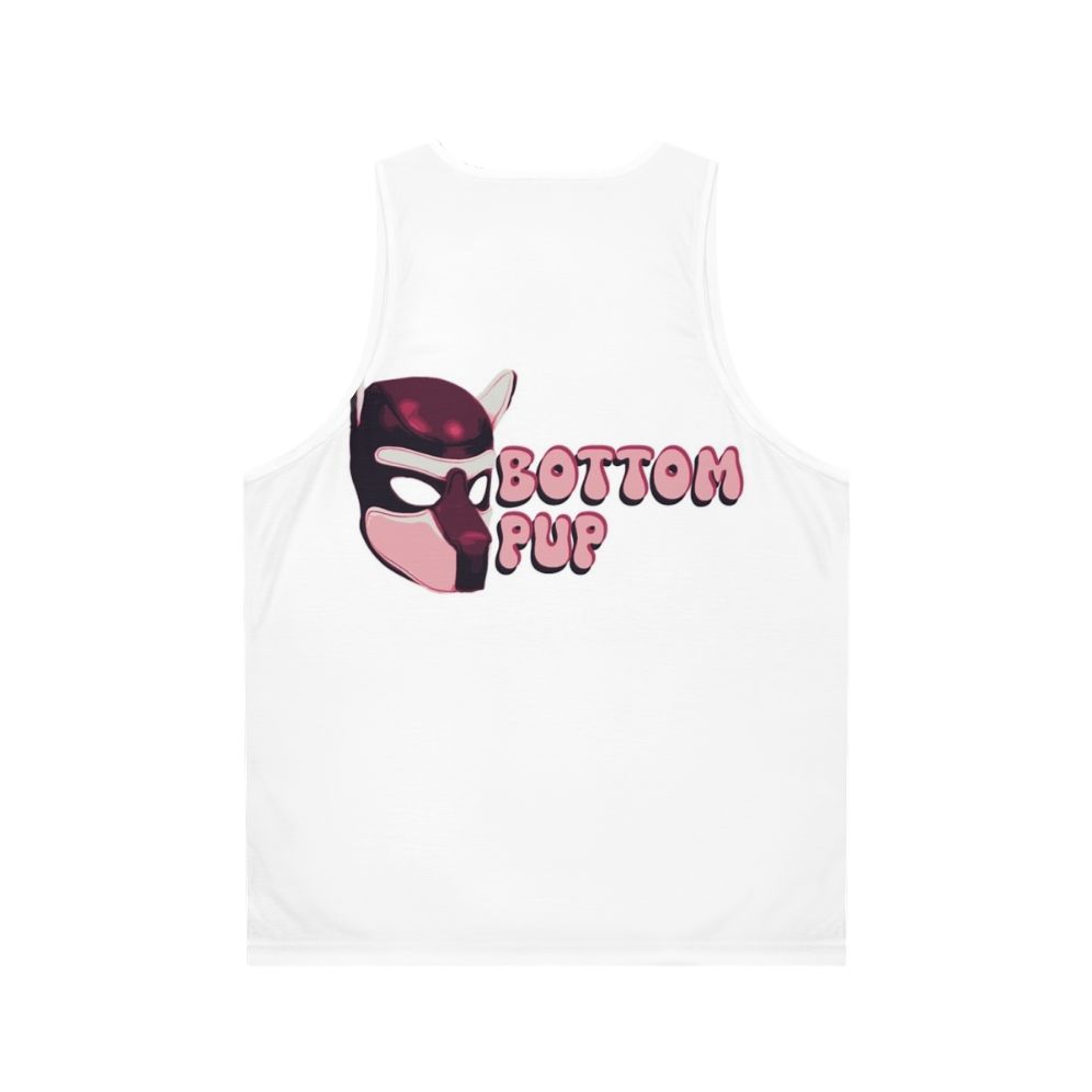 Unisex dog mask tank top for puppy play and BDSM - Back