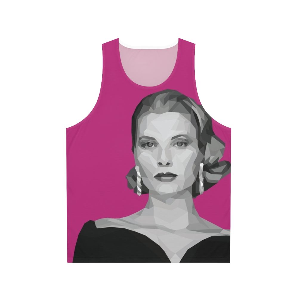 Grace Kelly Geometric Poly Pink Unisex Tank Top