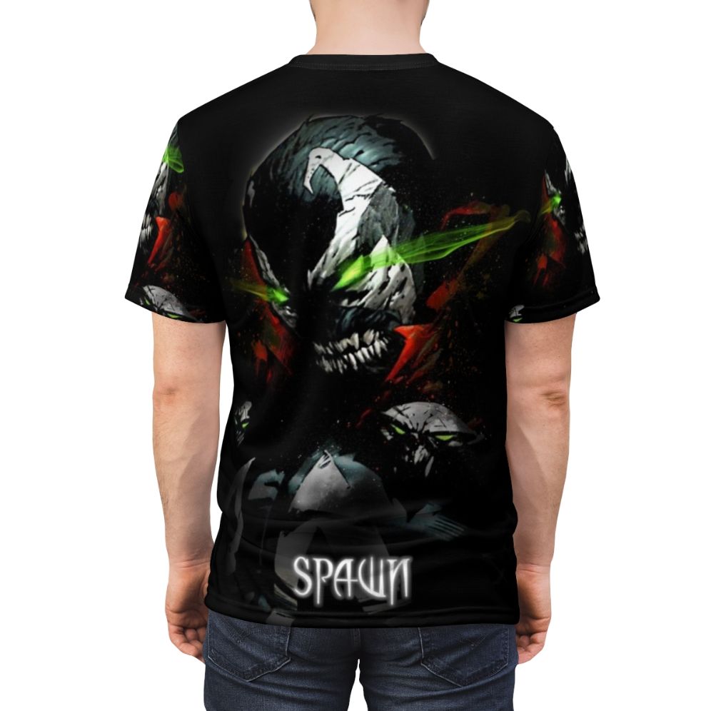 Spawn Rage Lithium Graphic T-Shirt featuring a bold, eye-catching design for comic book and horror enthusiasts - men back