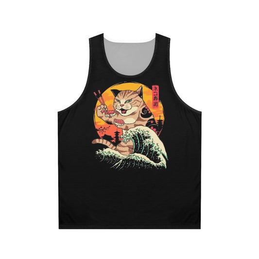 Neko Sushi Wave Unisex Tank Top