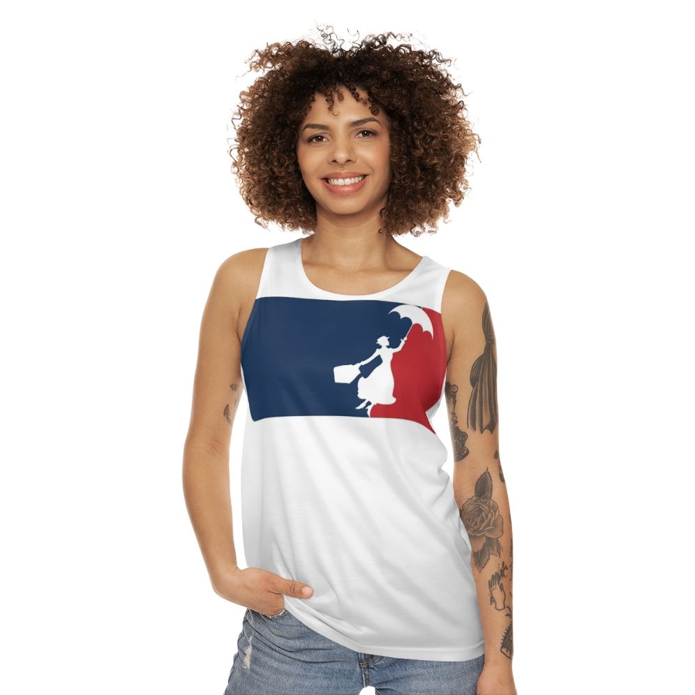 Mary Poppins Unisex Tank Top with Magical Nanny Design - women