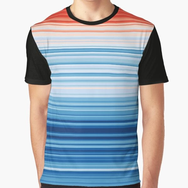 Climate Change Stripes Graphic T-Shirt for Science Geeks