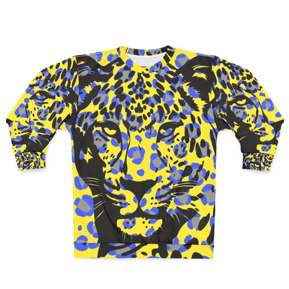 Leopard print sweatshirt with a stylish and wild design