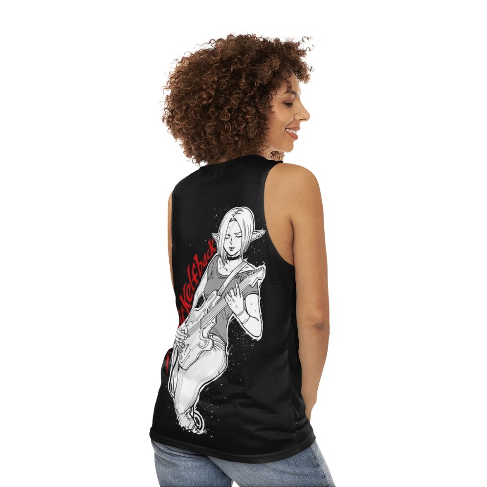 Elf rock band unisex fantasy music tank top - women back