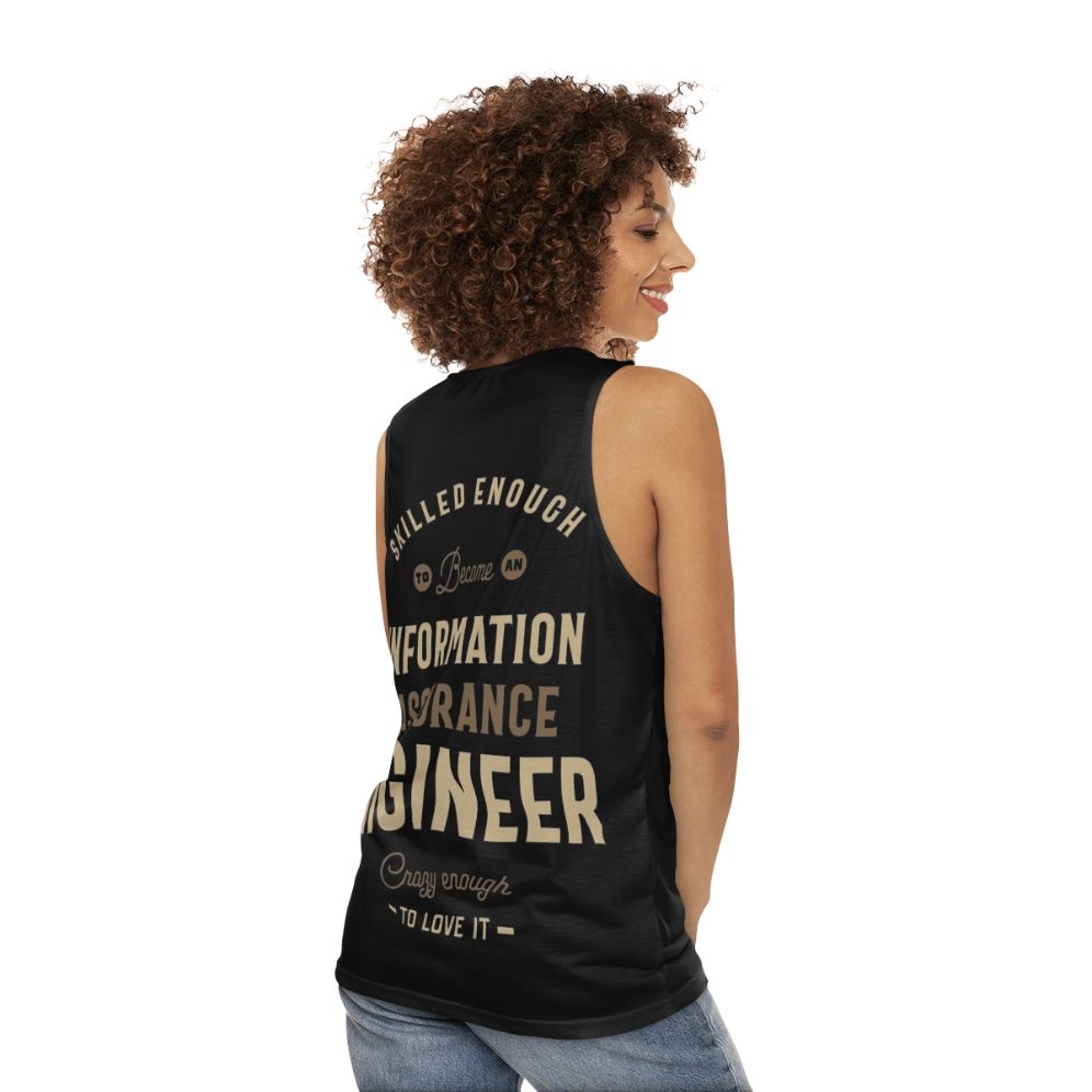 Information Assurance Engineer Unisex Tank Top - women back