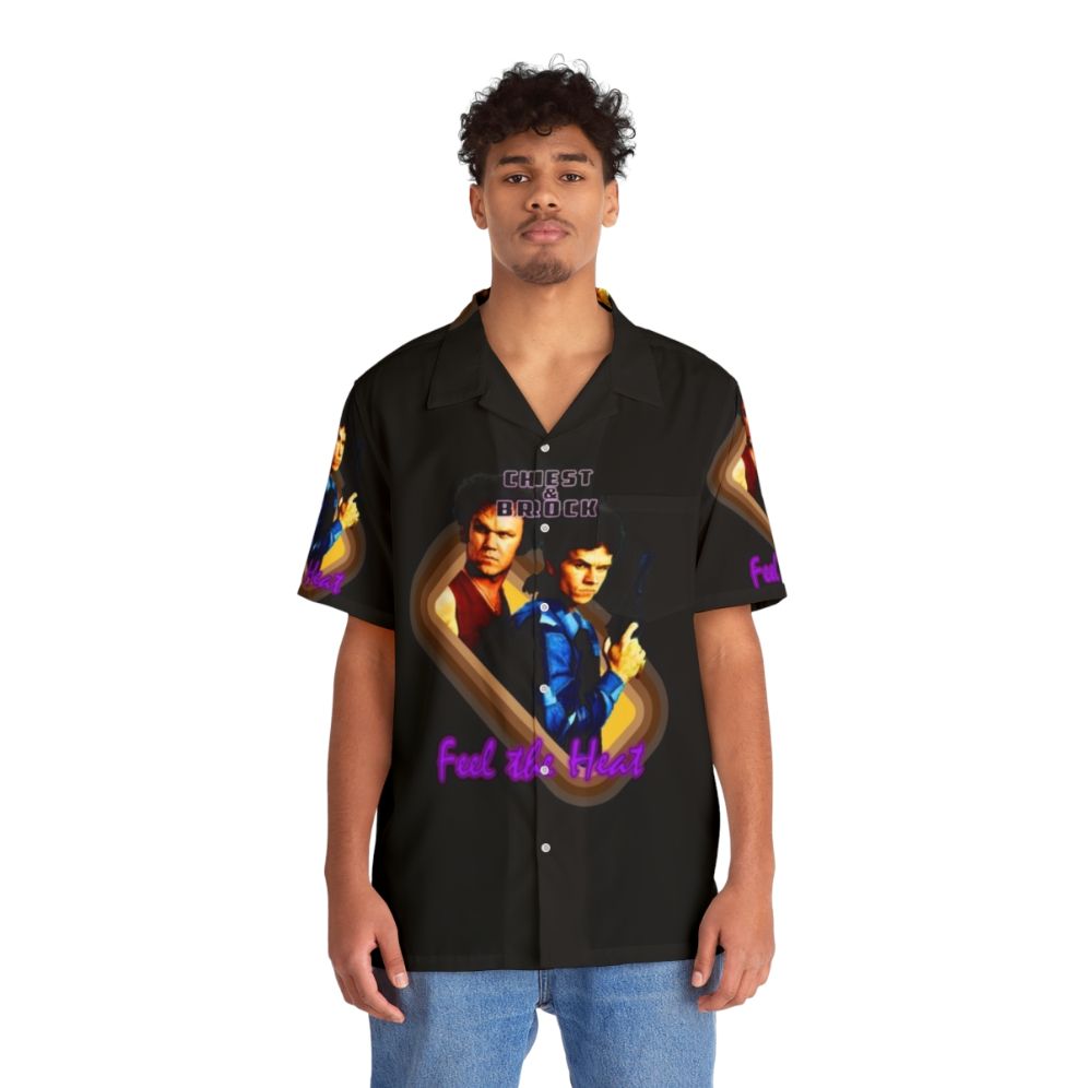 Brock and Chest Boogie Nights Hawaiian Shirt - People Front