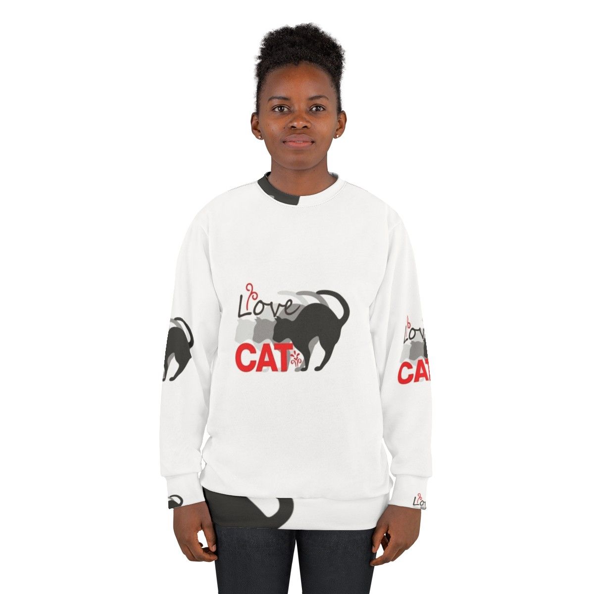 Love Cat 2 Sweatshirt for Cat Lovers - women