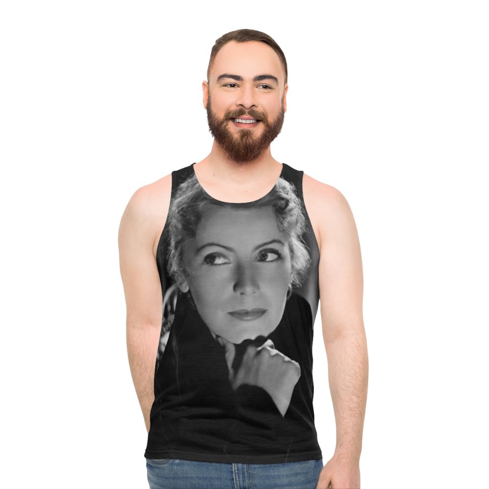 Vintage Greta Garbo Unisex Tank Top - men