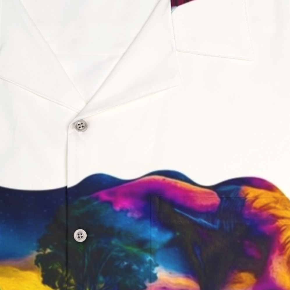 Tropical Elephant Nature Hawaiian Shirt - Detail