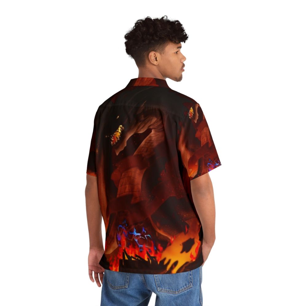 Fatalis Dragon Hawaiian Shirt for Monster Hunter Fans - People Back