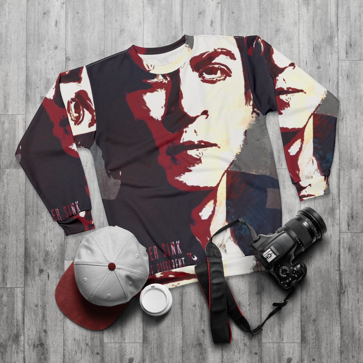 Shahrukh Khan Bollywood Actor Sweatshirt - flat lay