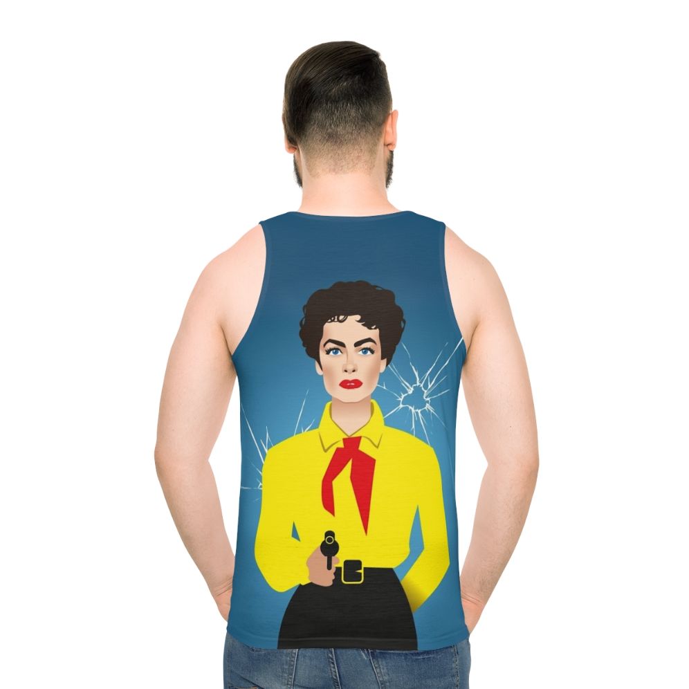 Unisex Vienna Tank Top with Alexander Mogollo Art - men back