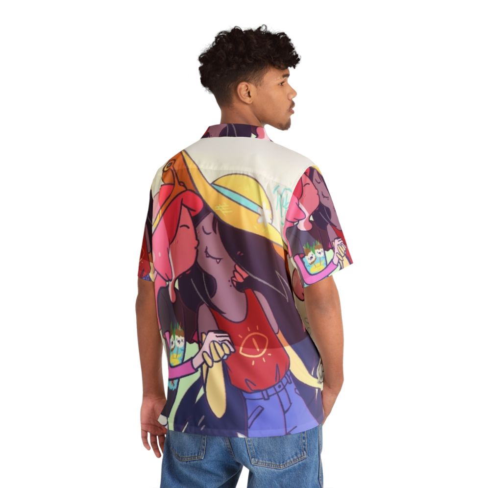 Bubbline Adventure Time Couple Hawaiian Shirt - People Back