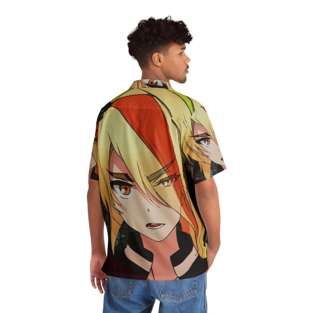 Nikaidou Saki Anime Girl Hawaiian Shirt - People Back