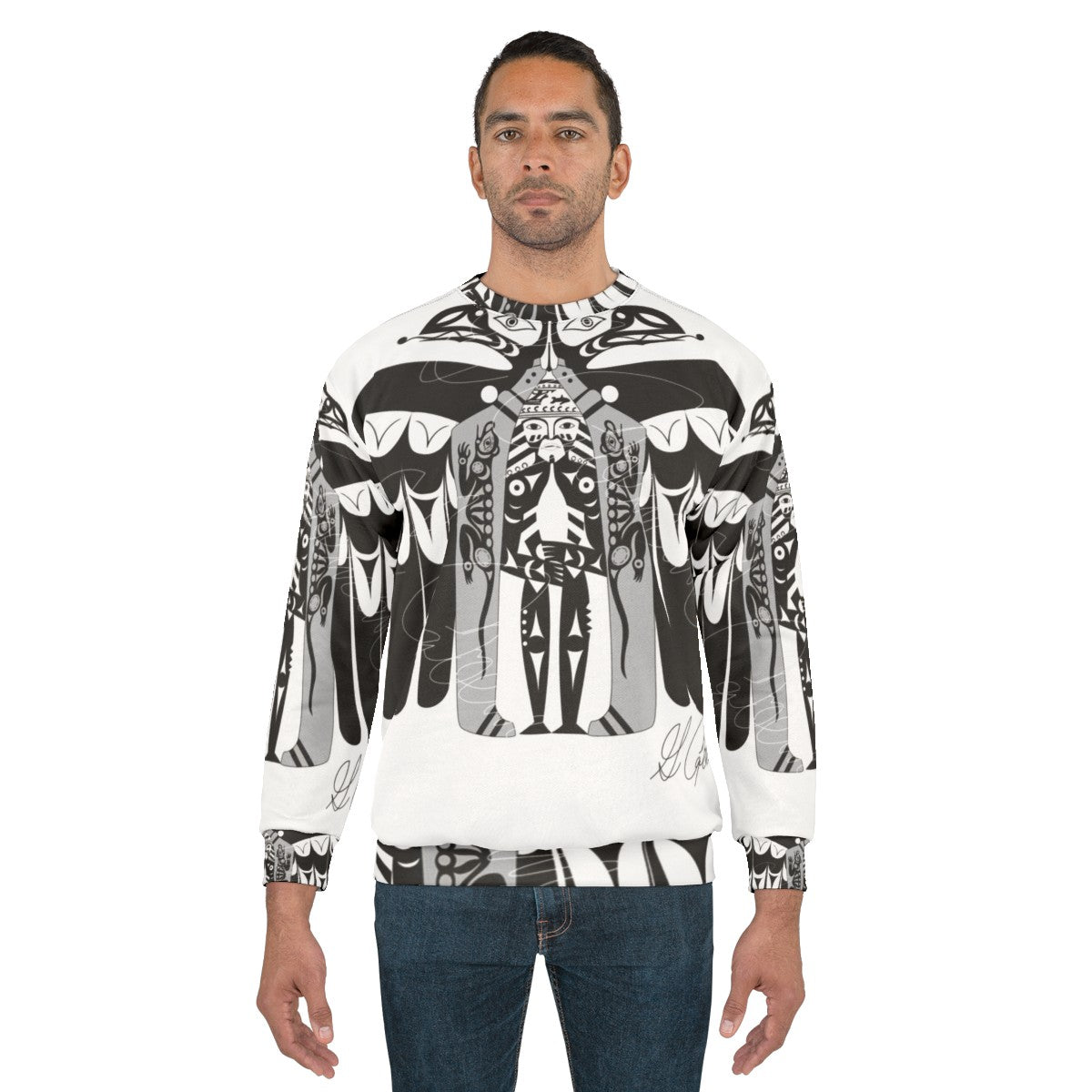 Coastal ravens pacific northwest inspired sweatshirt - men