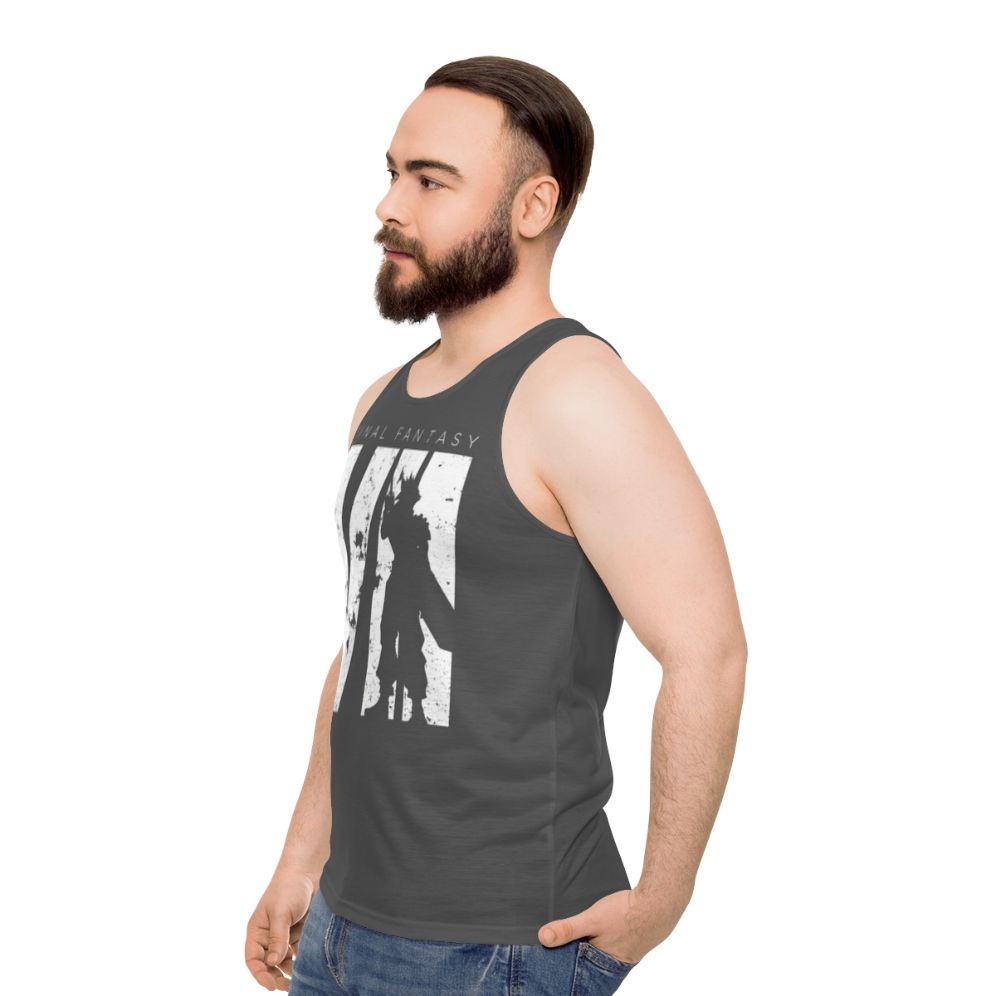 Final Fantasy VII Minimalist Unisex Tank Top - men side