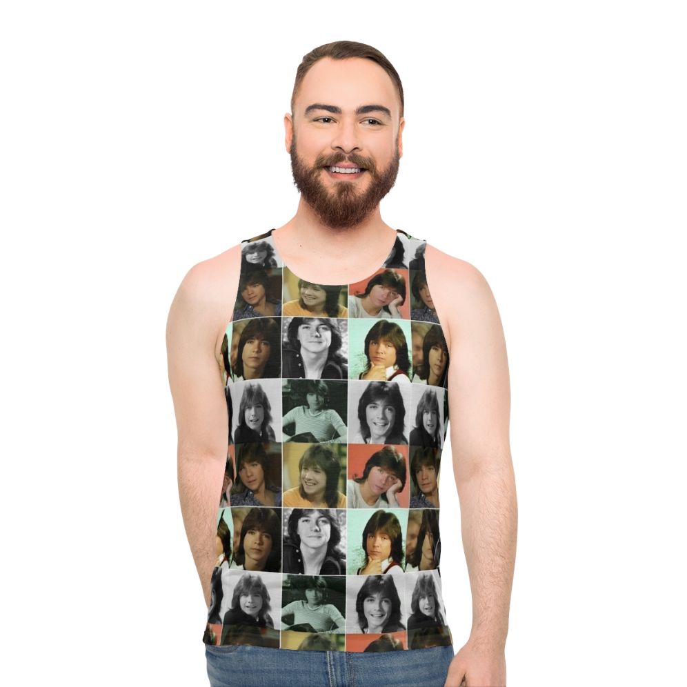 Retro David Cassidy Collage Unisex Tank Top - men