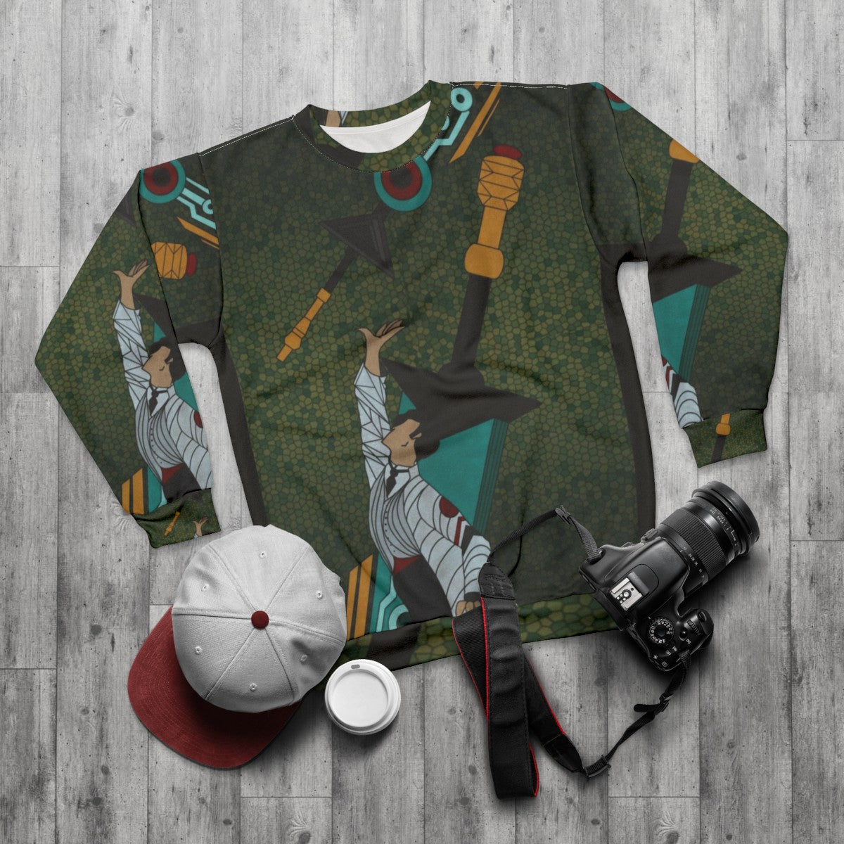 Stained Glass Royce Bracket Sweatshirt - flat lay