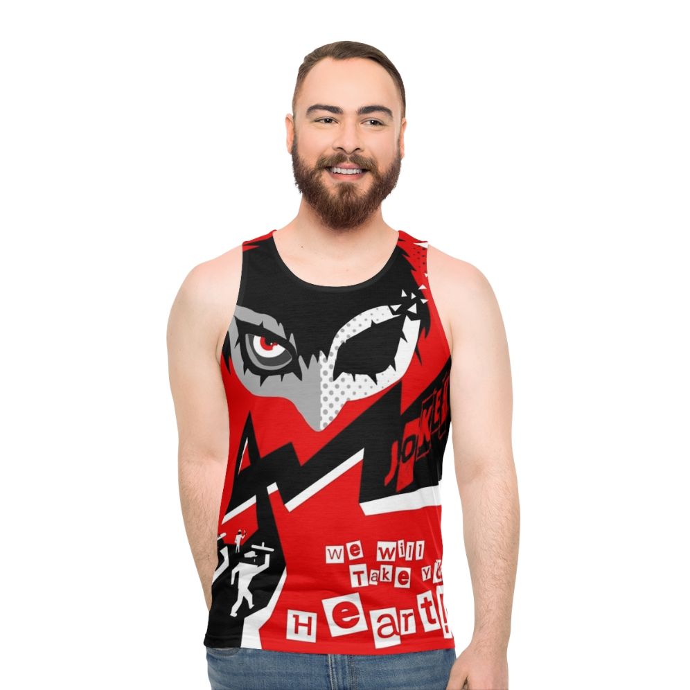 Persona 5 Joker "Take Your Heart" Unisex Tank Top - men