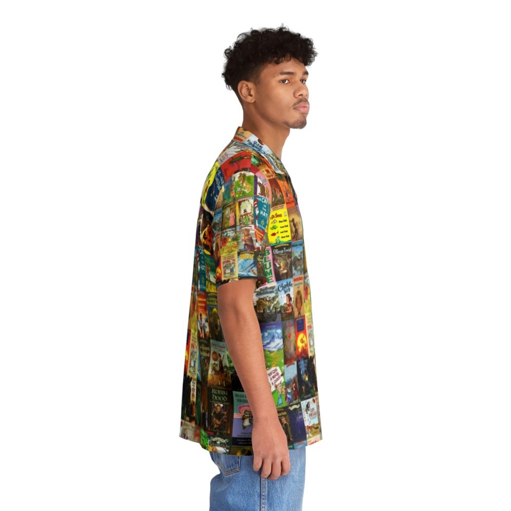 Children's Books Hawaiian Shirt - Tropical Print Clothing for Young Literature Fans - People Pight