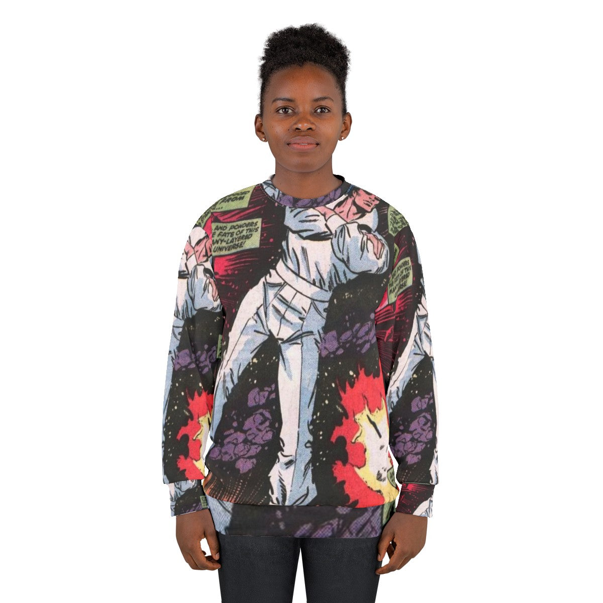 Comic book superhero Beyonder space themed sweatshirt - women