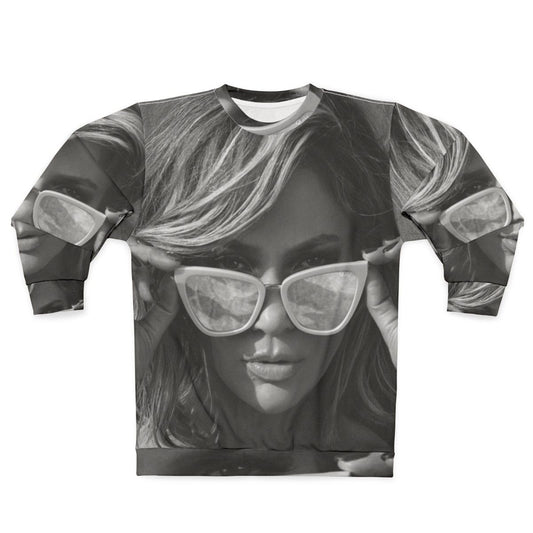 Jennifer Lopez Sweatshirt with Pop Art Design