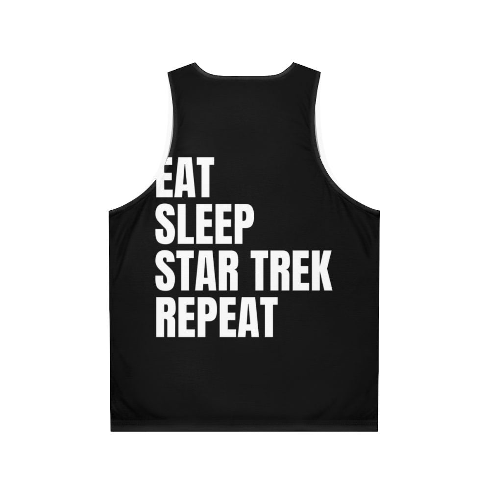 Unisex Star Trek "Eat Sleep Repeat" Tank Top - Back