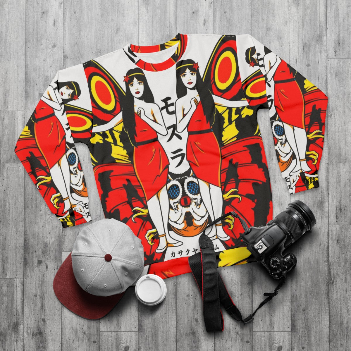 Mothra Kaiju Sweatshirt - flat lay