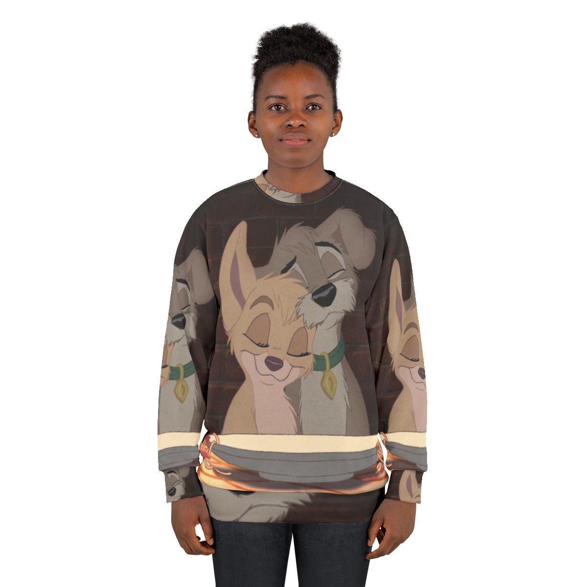 Angel and Scamp Lady and the Tramp 2 Dog Sweatshirt - women