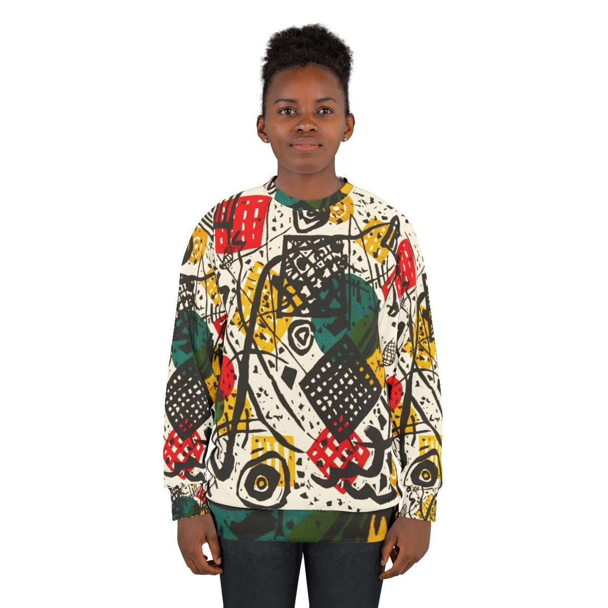 Wassily Kandinsky Abstract Expressionism Sweatshirt - women