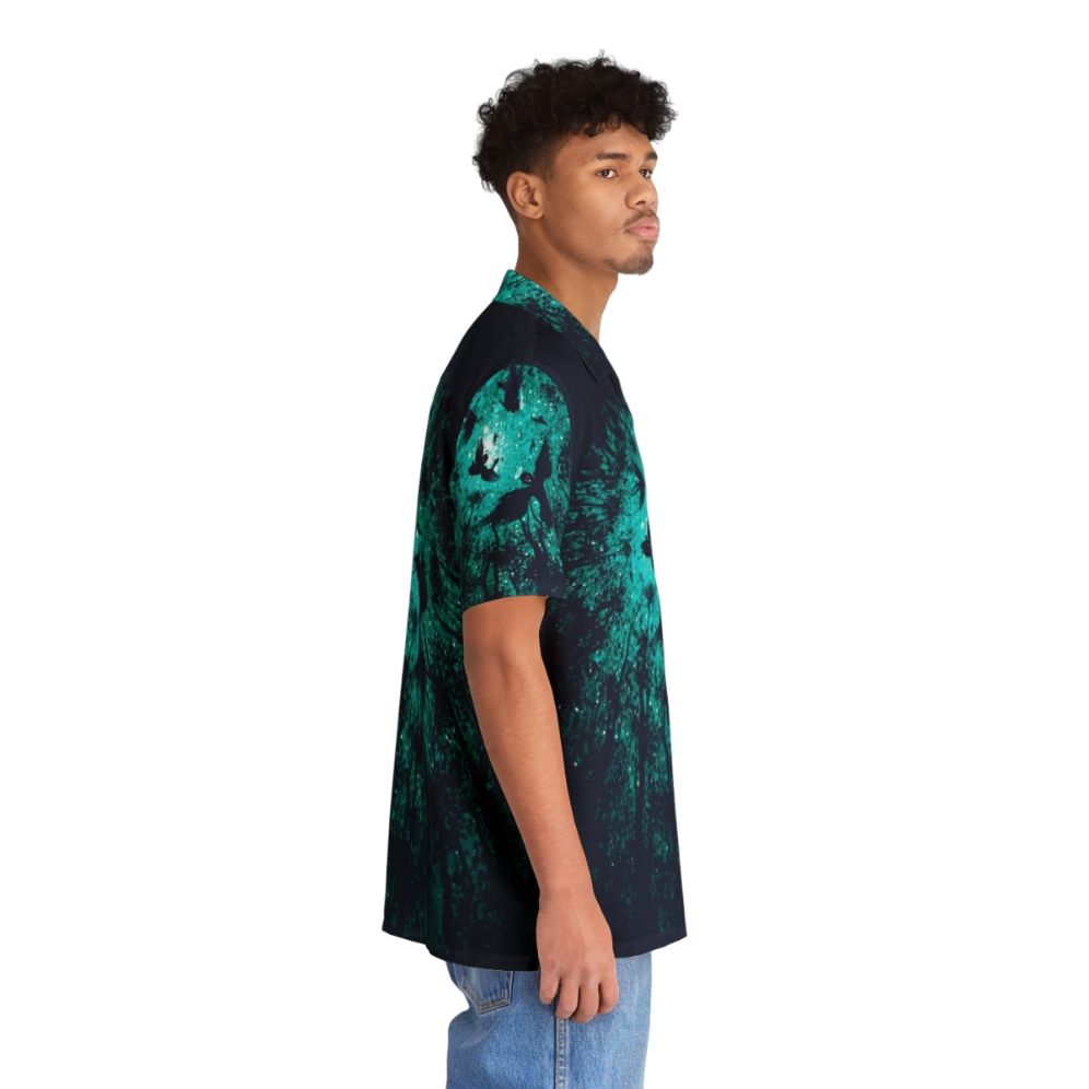 Celestial Angels Hawaiian Shirt with blue, forest, and nature motifs - People Pight