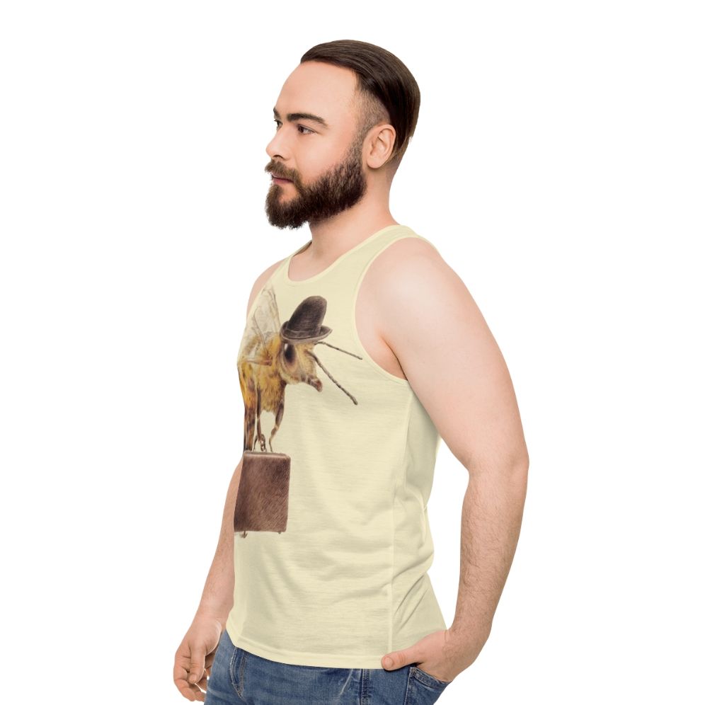 Unisex Worker Bee Office Tank Top - men side