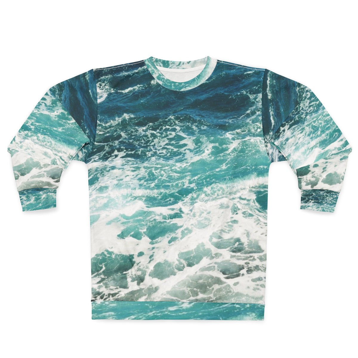 Blue Ocean Waves Sweatshirt