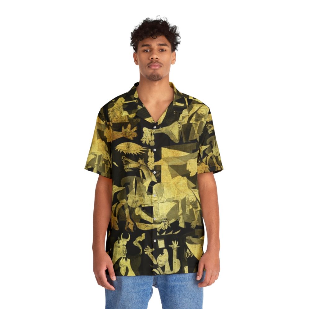 Guernica 2020 Hawaiian Shirt featuring iconic Pablo Picasso artwork - People Front