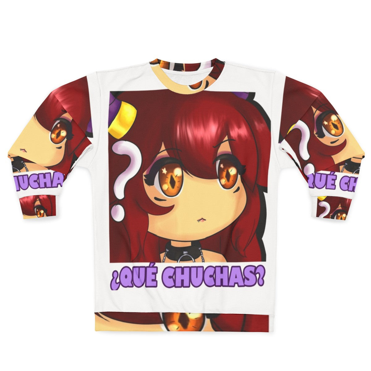 Yuro anime girl "What The Hell?" sweatshirt