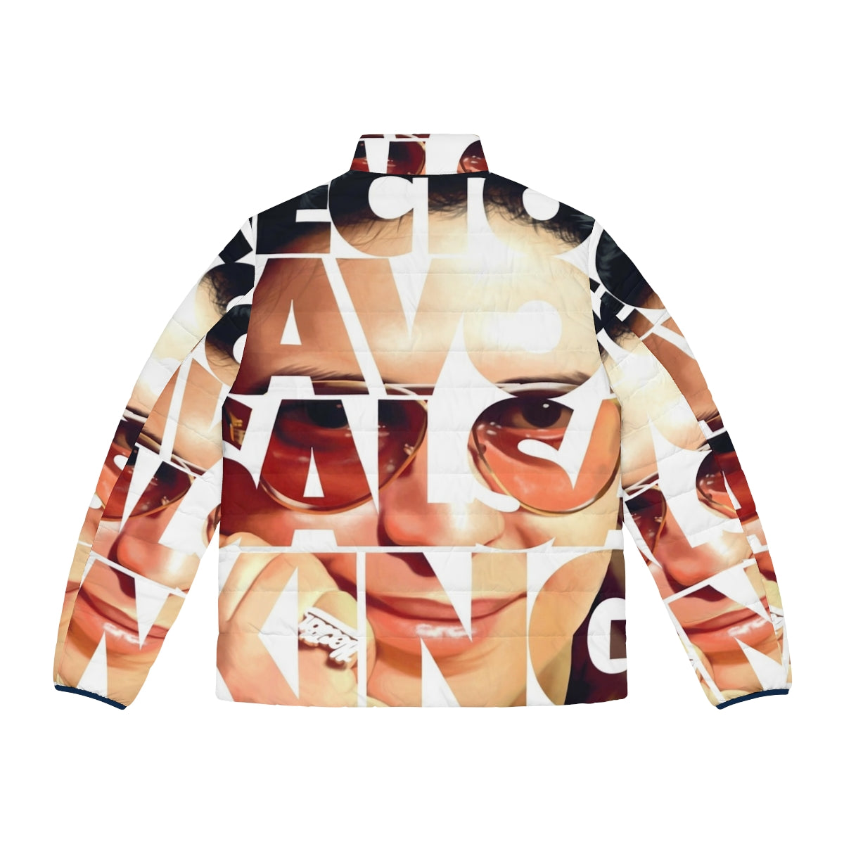 Hector Lavoe Puffer Jacket - Iconic Urban Streetwear Inspired by the Salsa King - Back