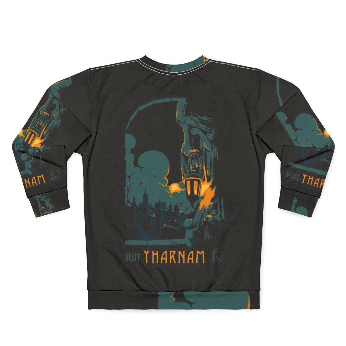 Bloodborne-inspired Yharnam adventure travel sweatshirt - Back