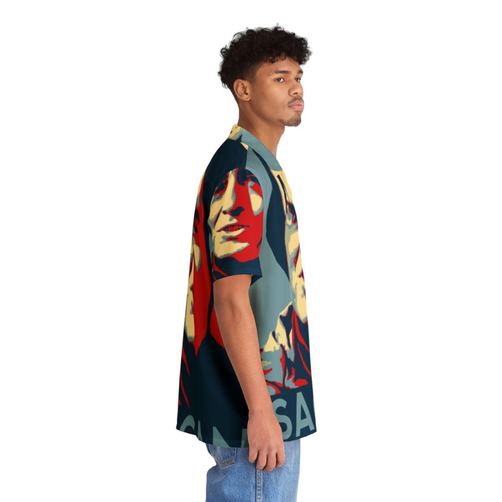 Carl Sagan Hawaiian Shirt featuring Cosmic Imagery - People Pight