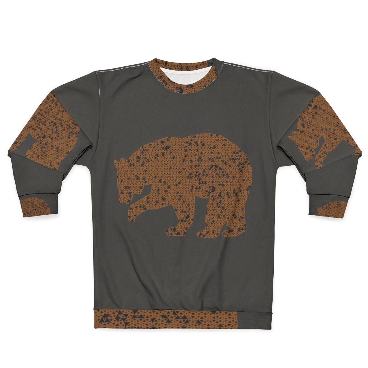 Legendary bear abstract sweatshirt with colorful nature and spirit animal design