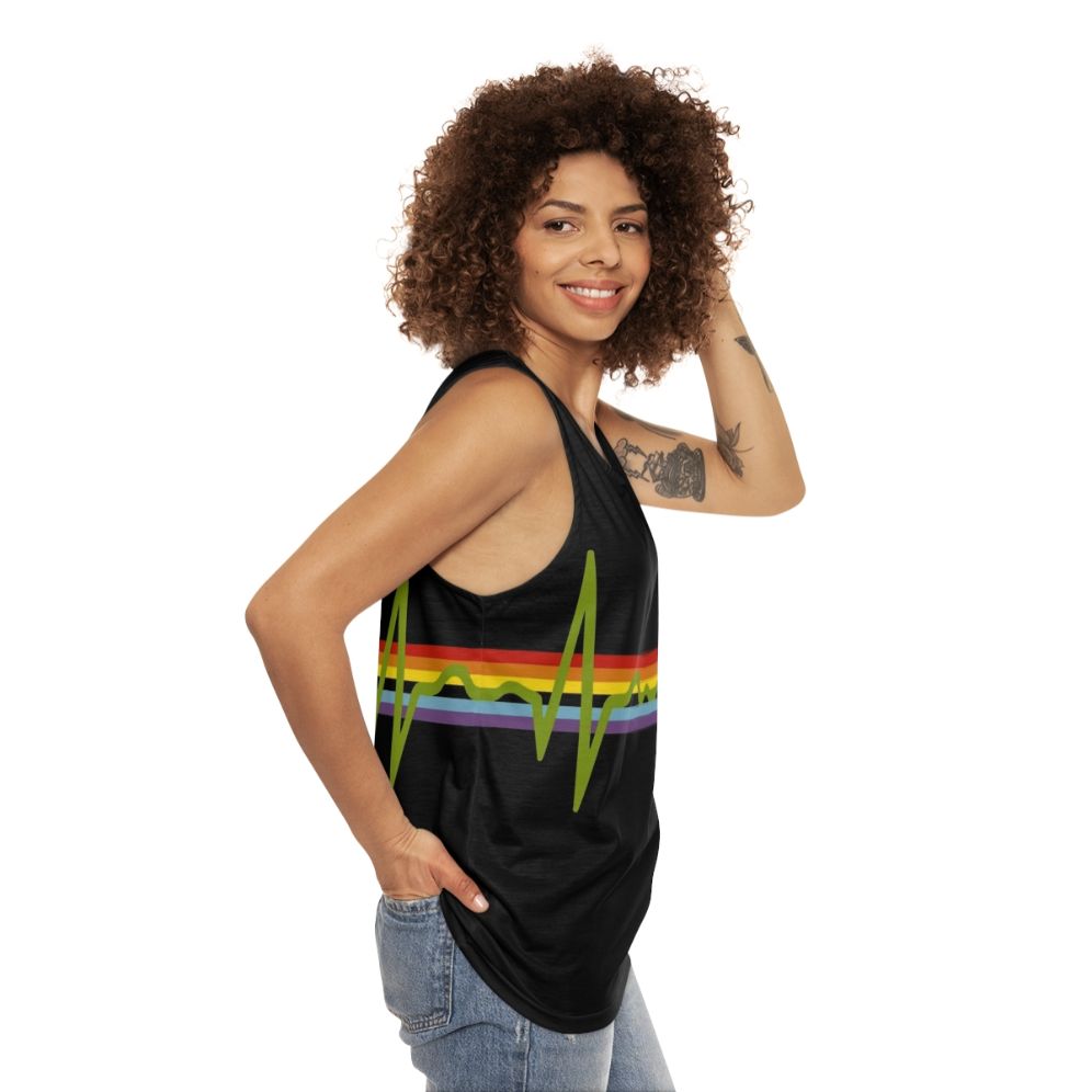 Dark Side of the Moon Unisex Tank Top - women side