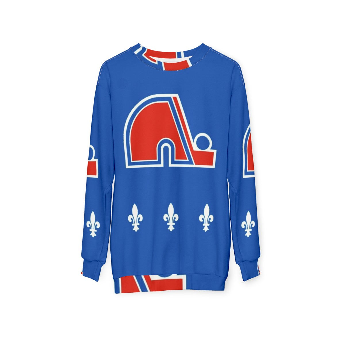 Vintage Quebec Nordiques Retro Hockey Sweatshirt - hanging