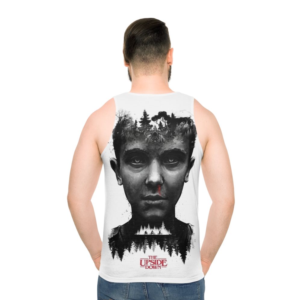 Stranger Things Eleven Inspired Tribute Painting Art Unisex Tank Top - men back